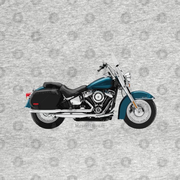 Harley Heritage Classic 107 20 teal, s by MessyHighway